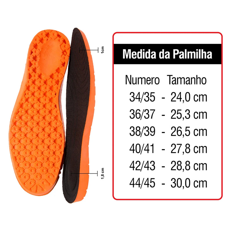 super palmilha ortopédica para correção de pisada